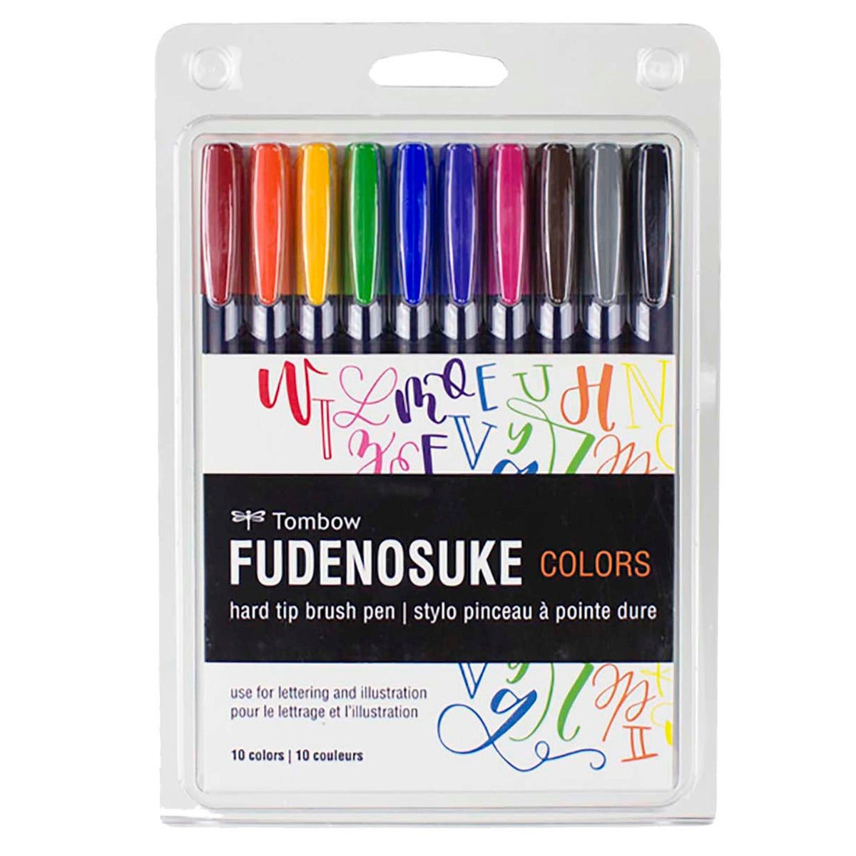 コレクション 0555 Fudenosuke Colors Brush Pen Set, 10-Pack | Calligraphy & Lettering