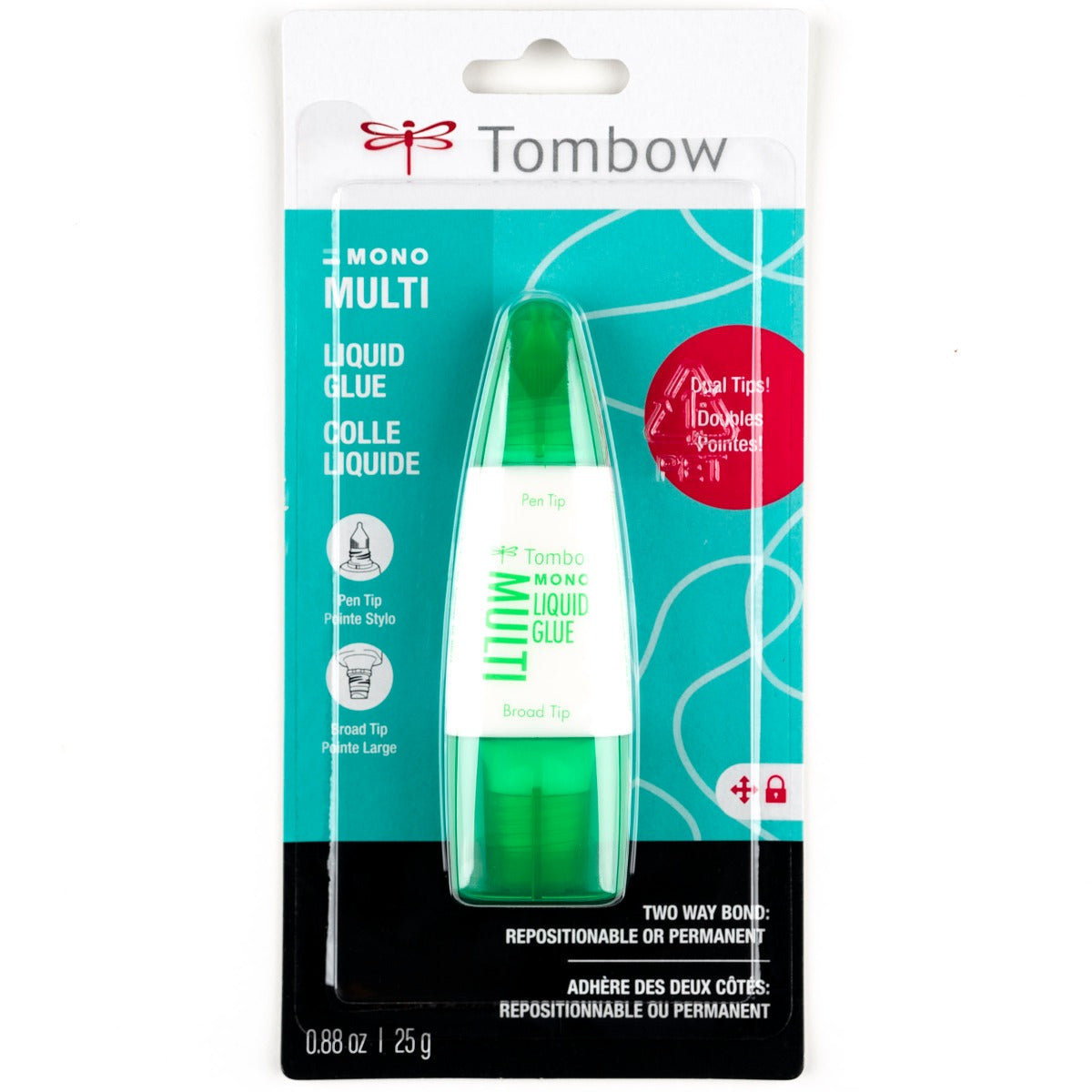 Tombow MONO Multi Liquid Glue | Multi-Purpose Glue with Dual Tip