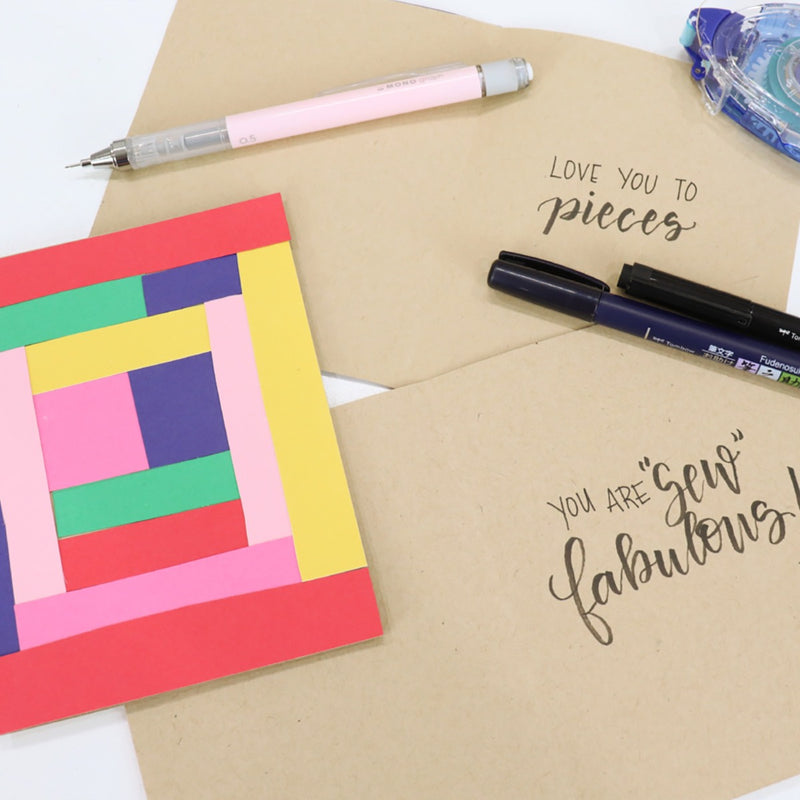 Gee's Bend Quilt Inspired Cards