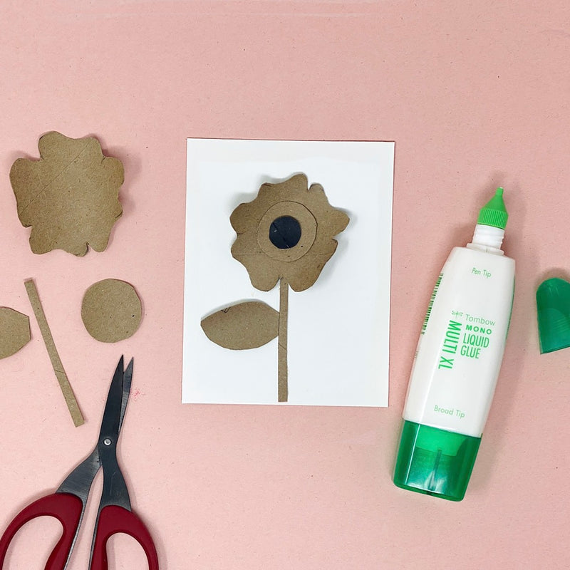 Recycled Cardboard Roll Flowers Tutorial