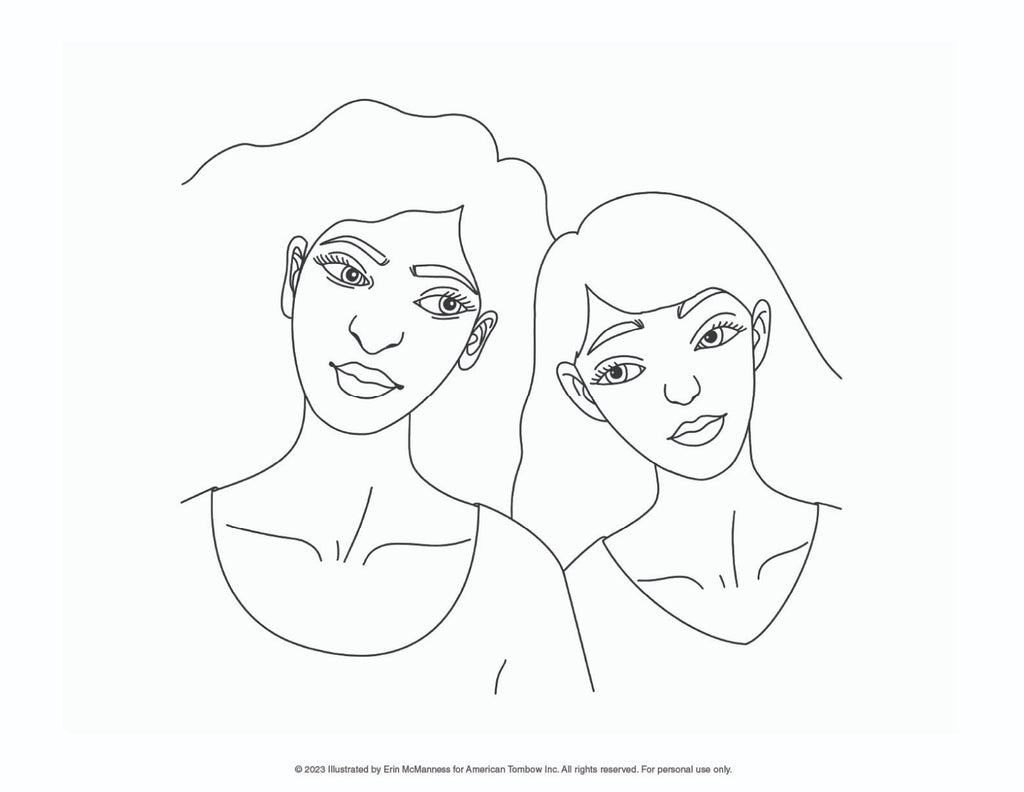 Portrait Coloring Page