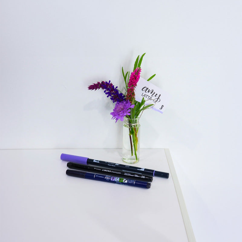 Mini Floral Arrangement Place Cards