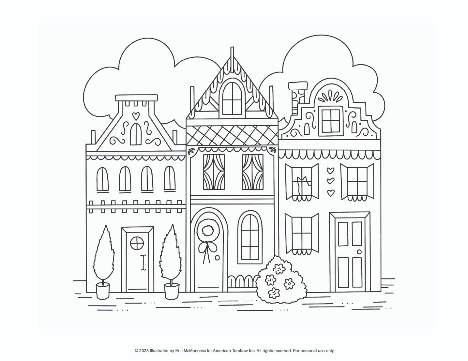 Pastel Artwork Coloring Worksheet