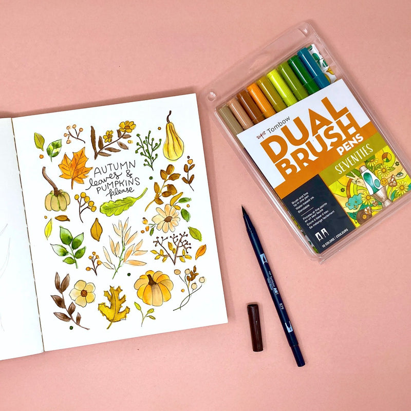 Watercolor Fall Doodles