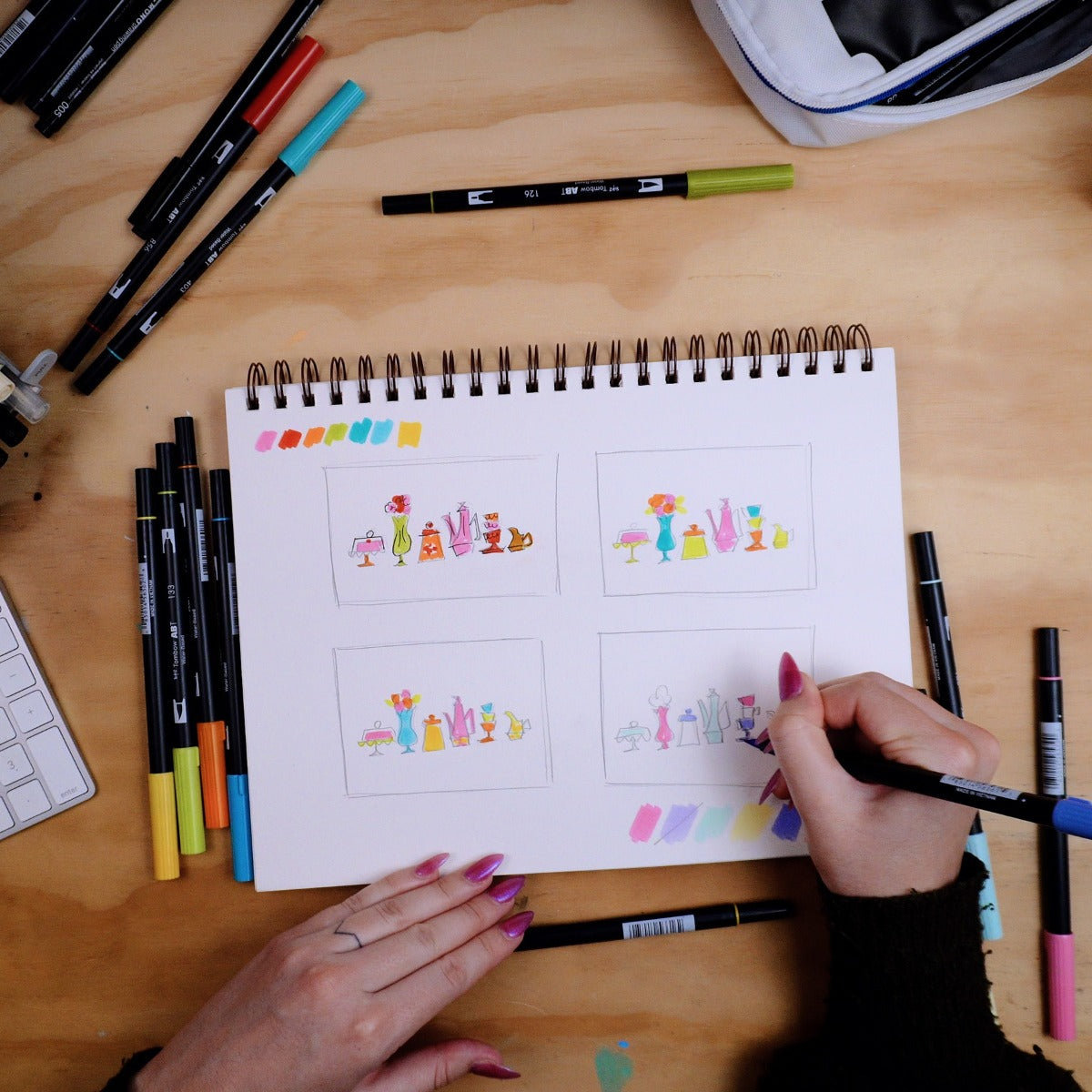 Dual Brush Pen, 40th Anniversary, Illustration Workshop