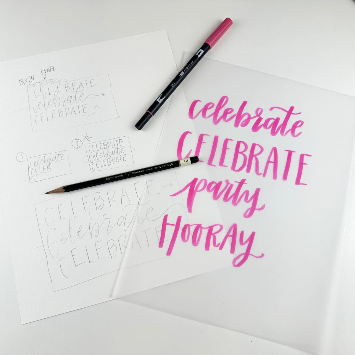 Dual Brush Pen, 40th Anniversary, Lettering Workshop