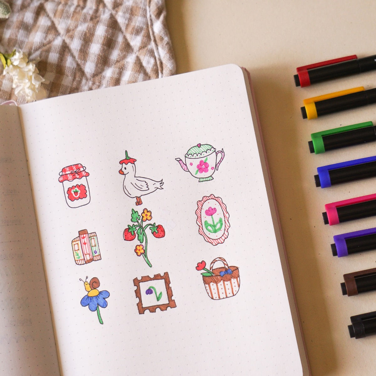 Fine Liner Foundations and Trend-Inspired Journal Spread Workshop