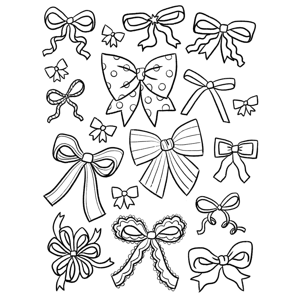 Bows Coloring Page