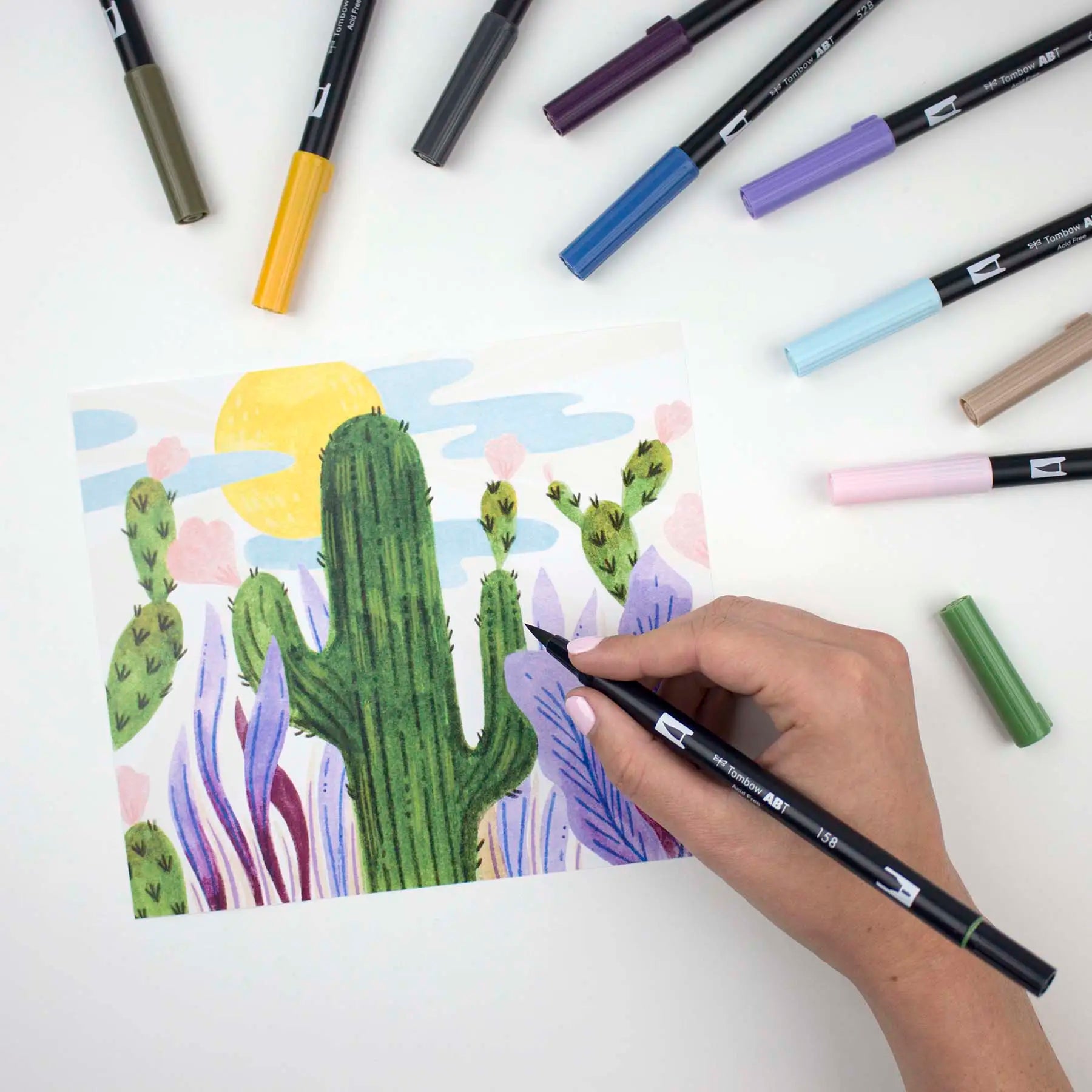 Cactus Coloring Page