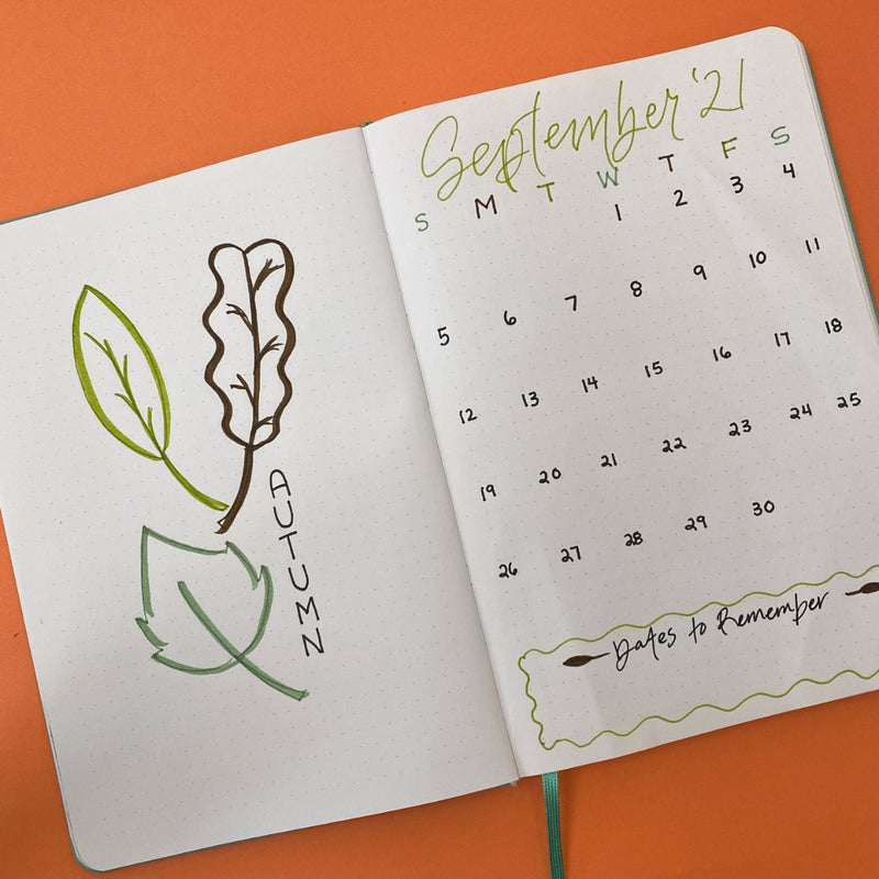 Draw an Autumn Cover Page with Tombow Dual Brush Pens