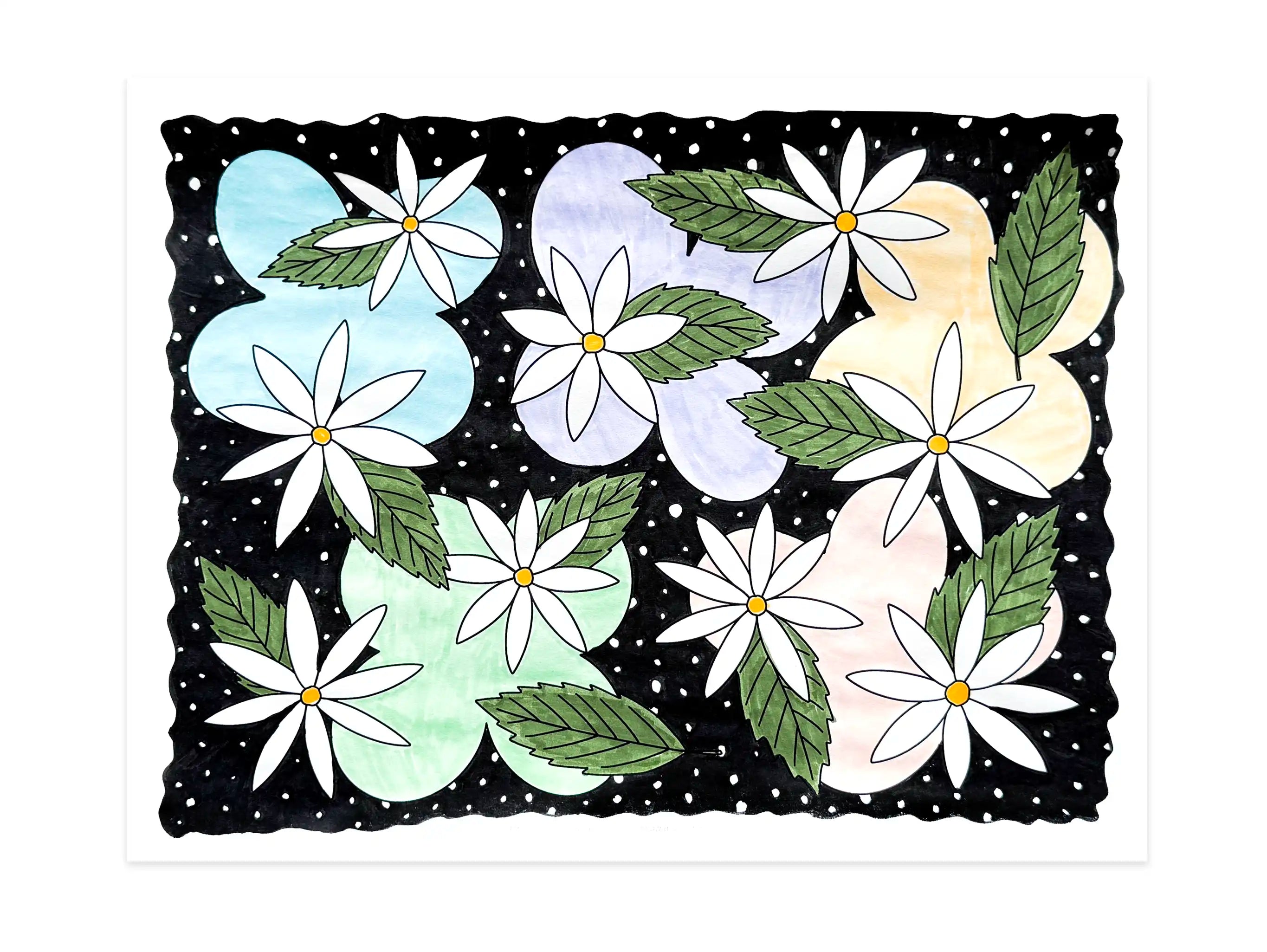 Floral Pattern Coloring Page