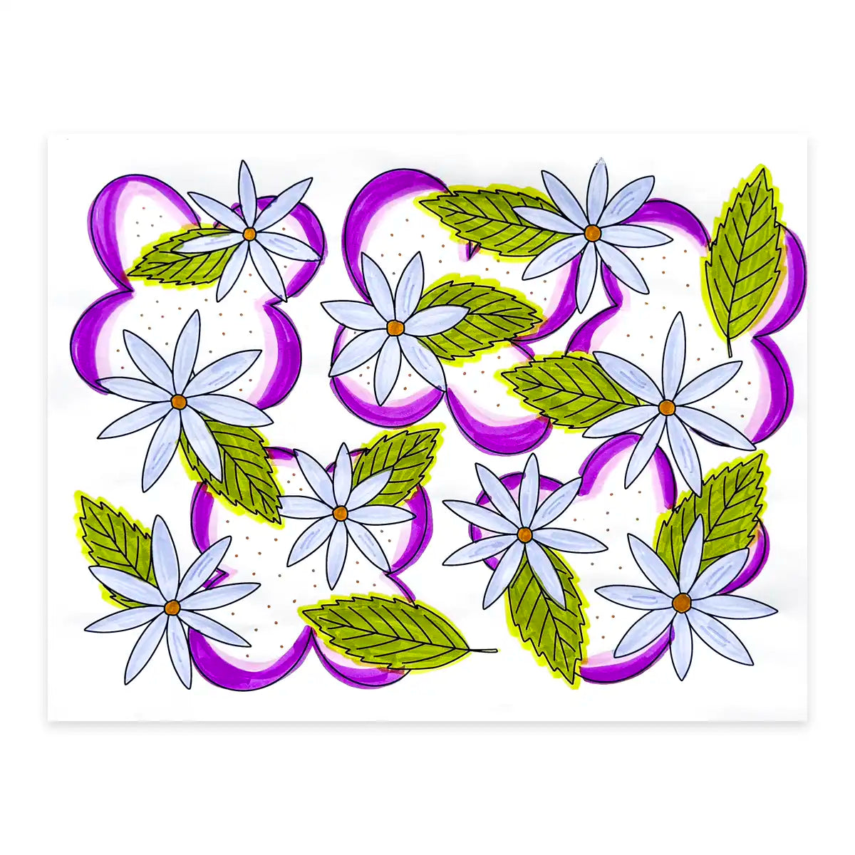 Floral Pattern Coloring Page