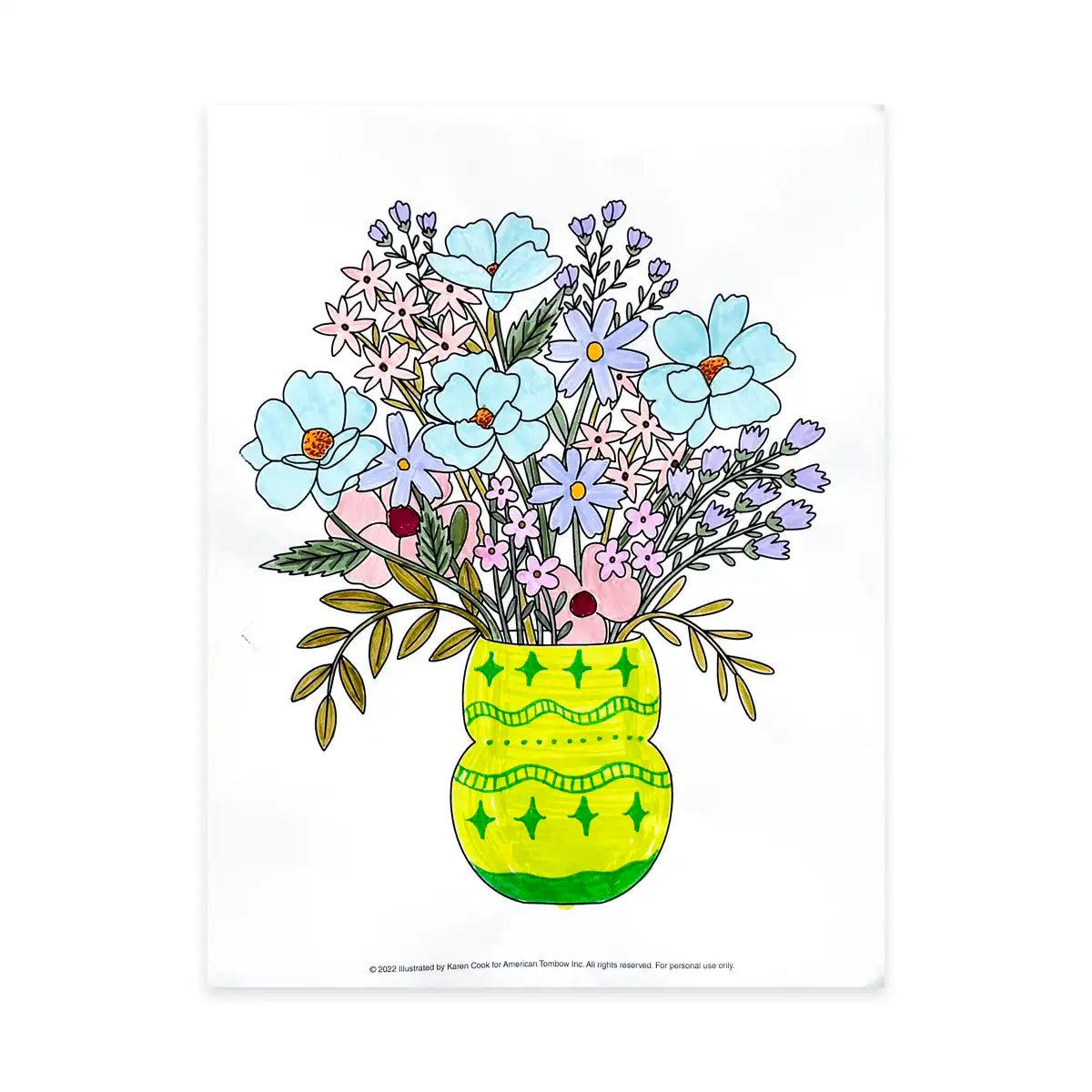 Flower Bouquet Coloring Page