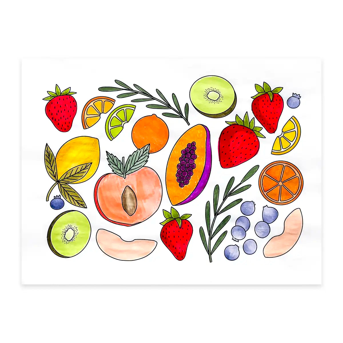 Fruit Coloring Page