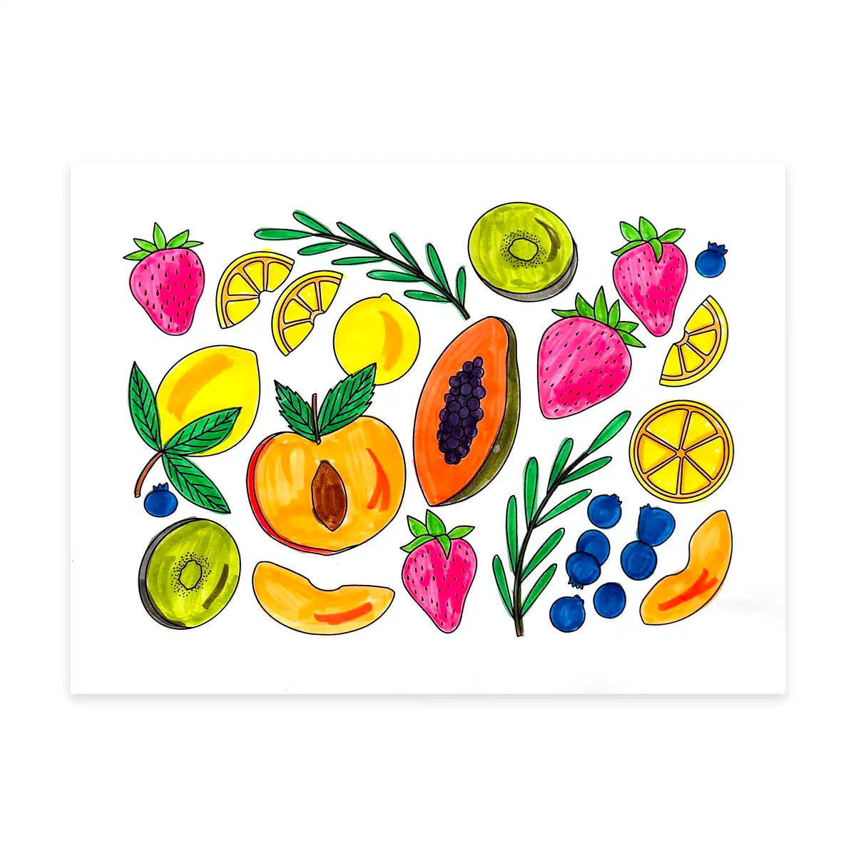 Fruit Coloring Page
