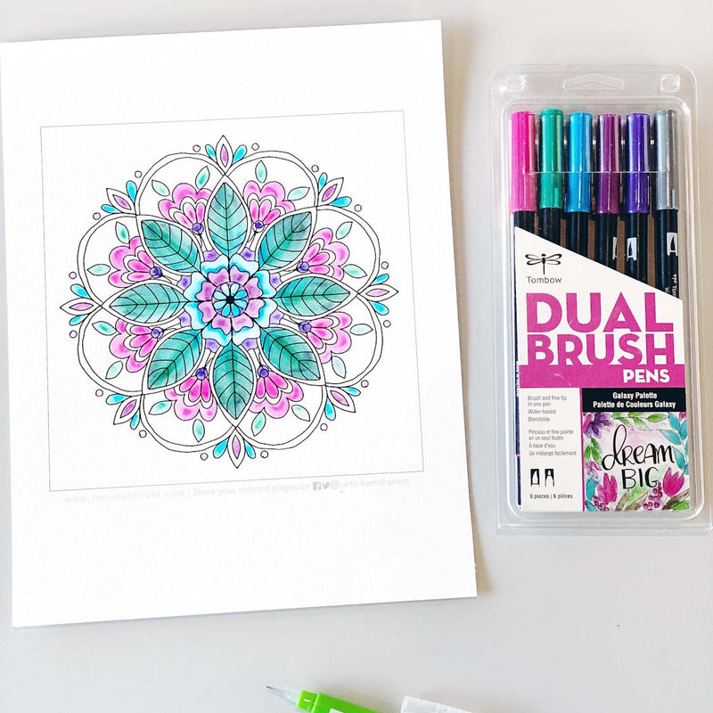 Watercolor Using Dual Brush Pens