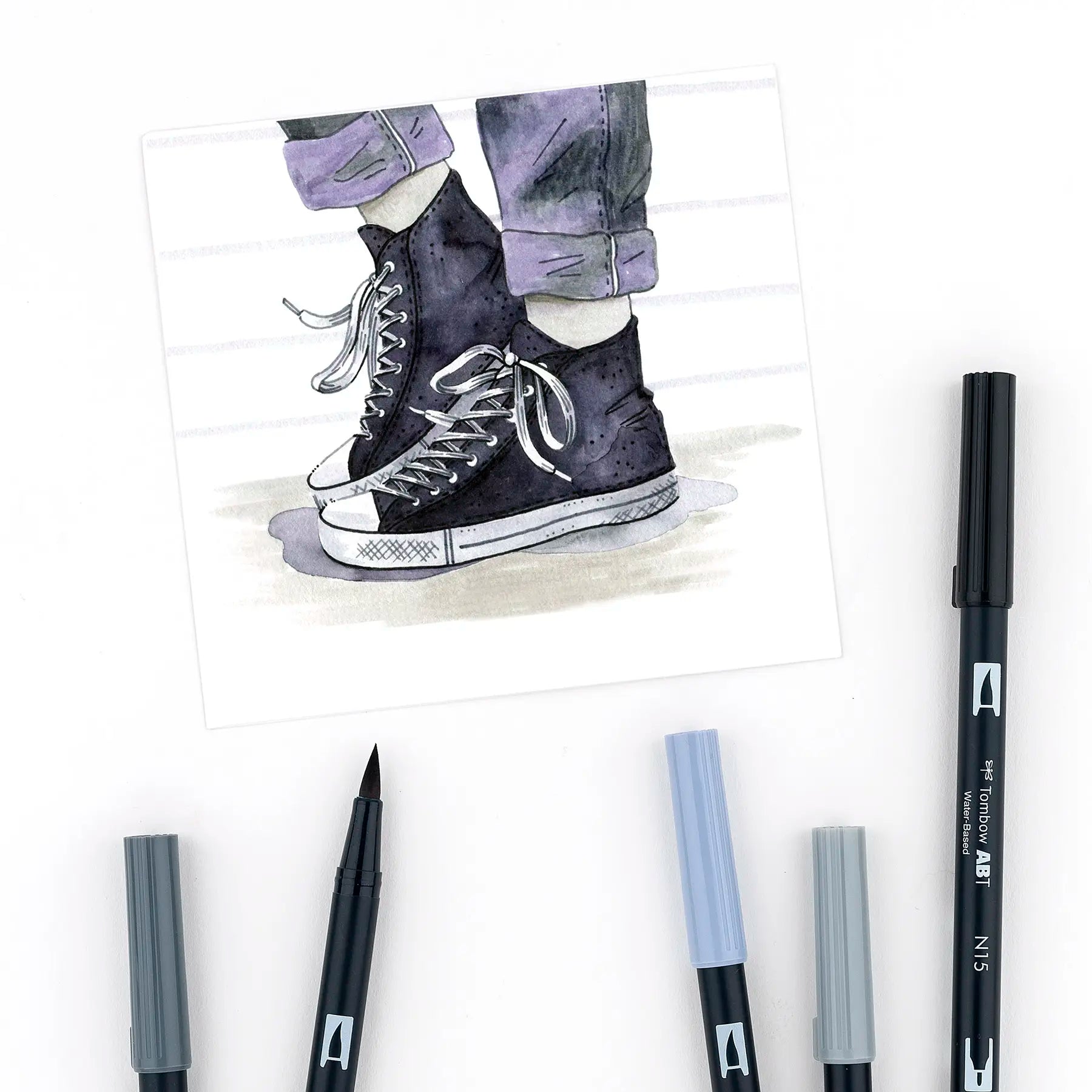 Sneakers Coloring Page