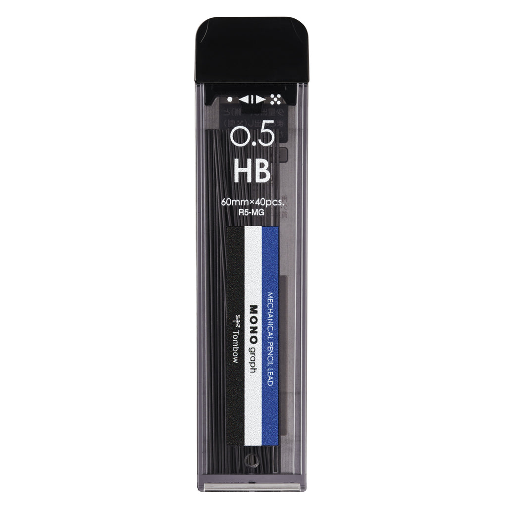 MONO Graph Mechanical Pencil Lead Refill, 40-pieces, HB, 0.5mm