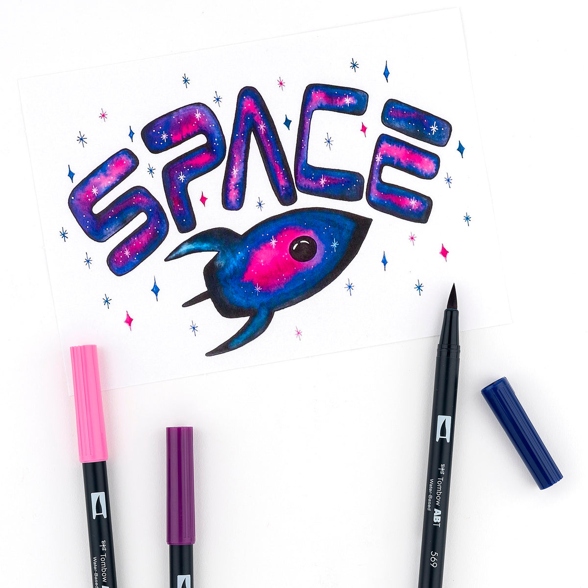 Dual Brush Pen Art Markers, Galaxy, 10-Pack