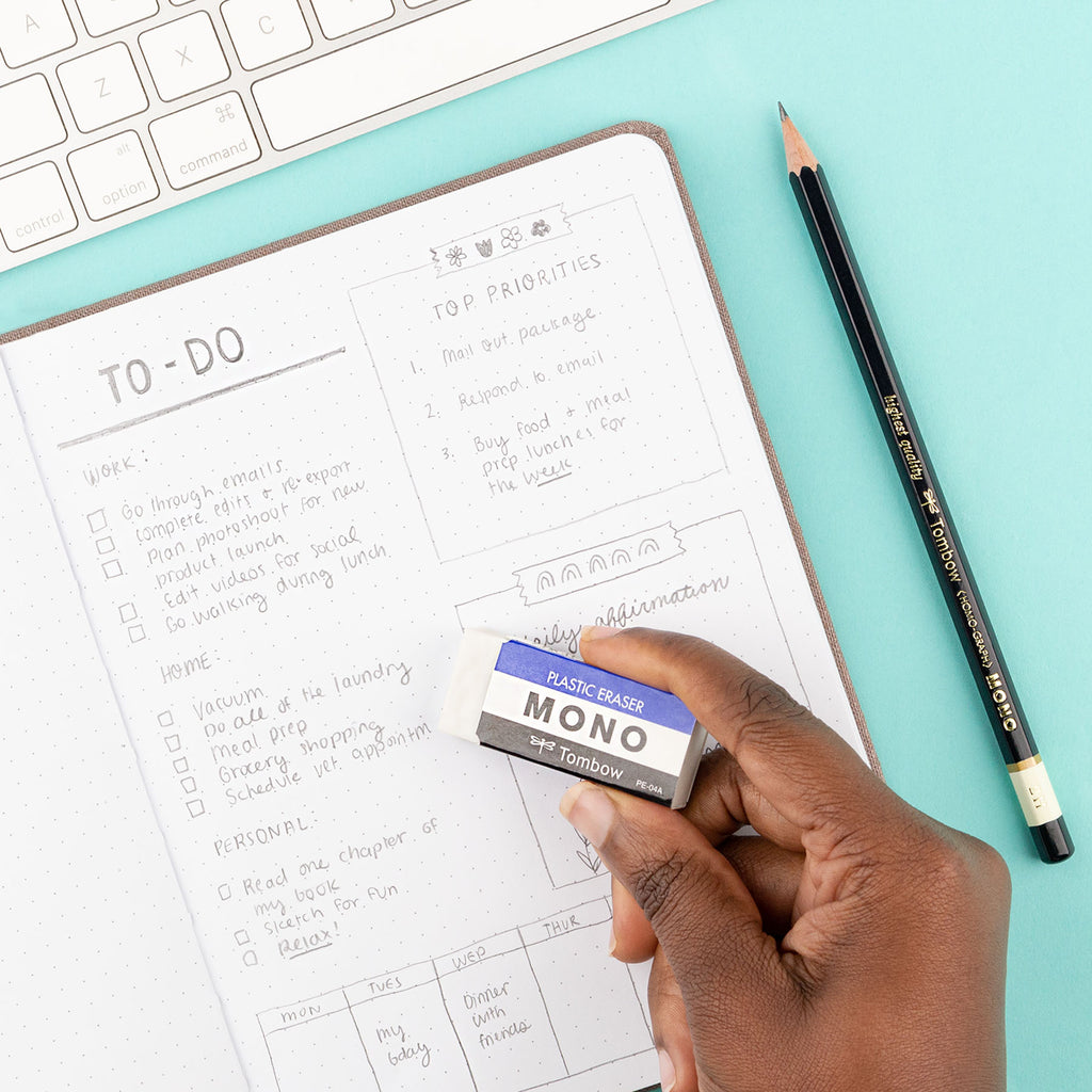 MONO Eraser, White, Medium, 3 Pack