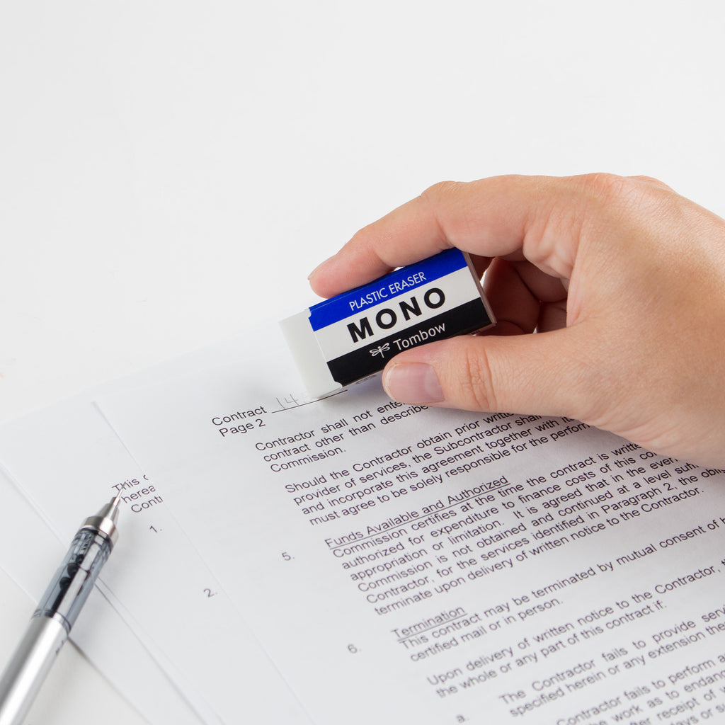 MONO Eraser, White, Medium, 3 Pack