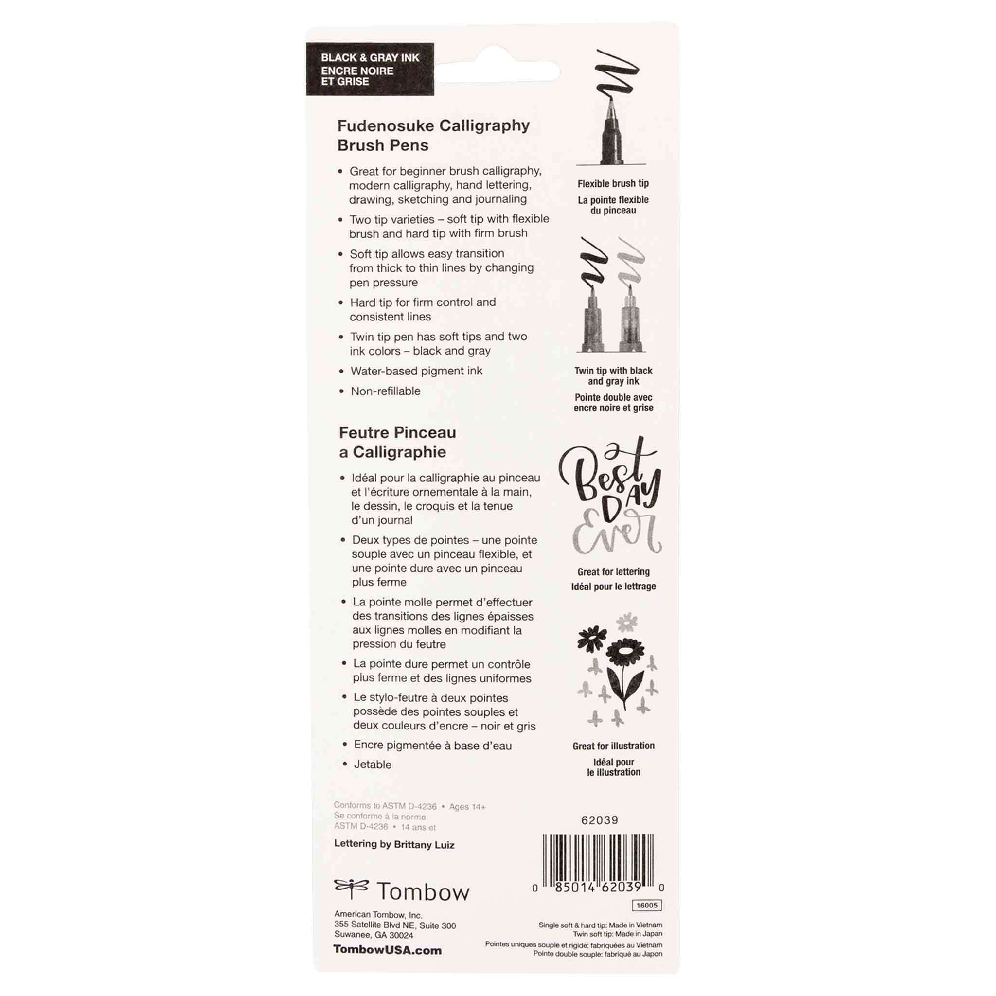 Fudenosuke Brush Pen 3-Pack