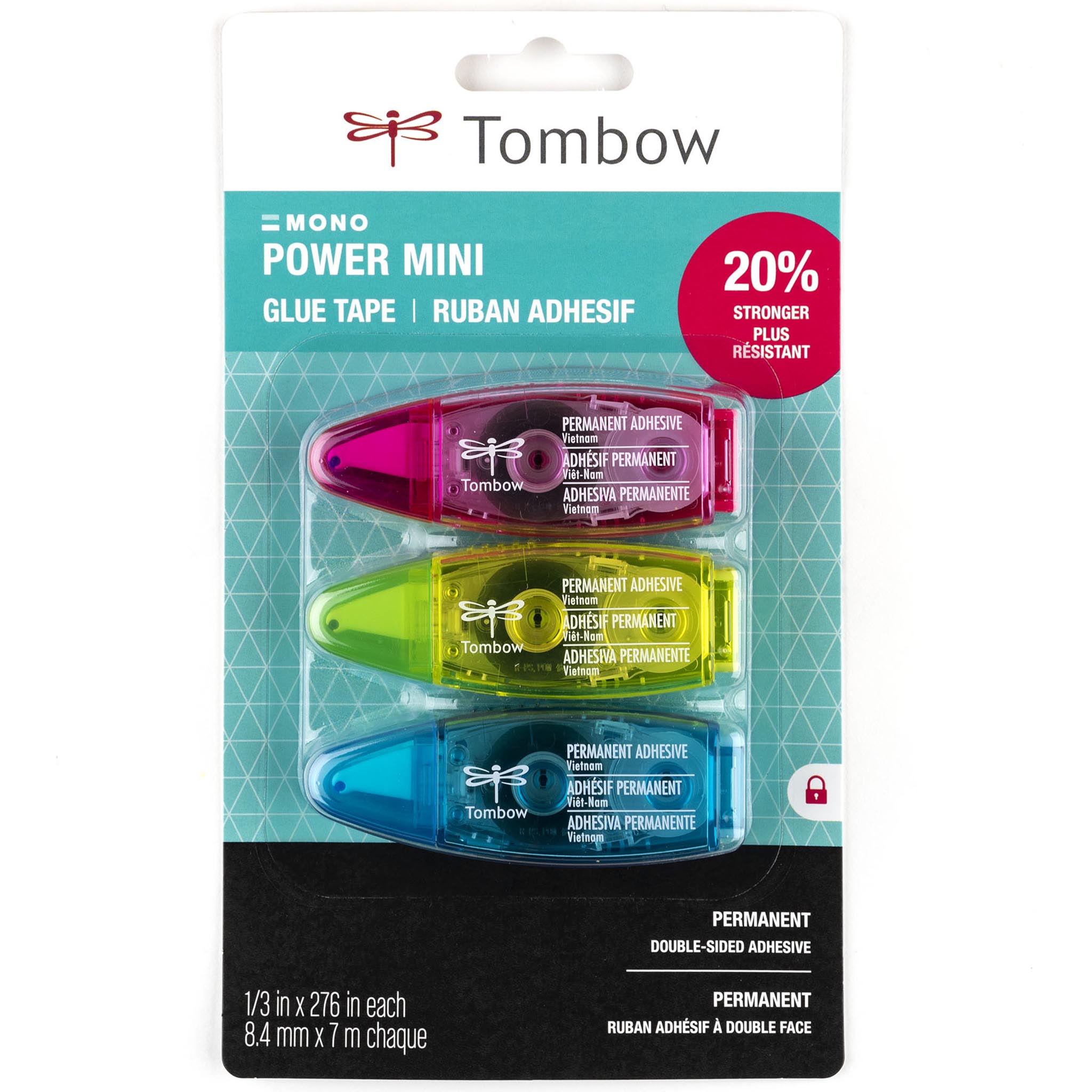 Power Mini Glue Tape 3-Pack