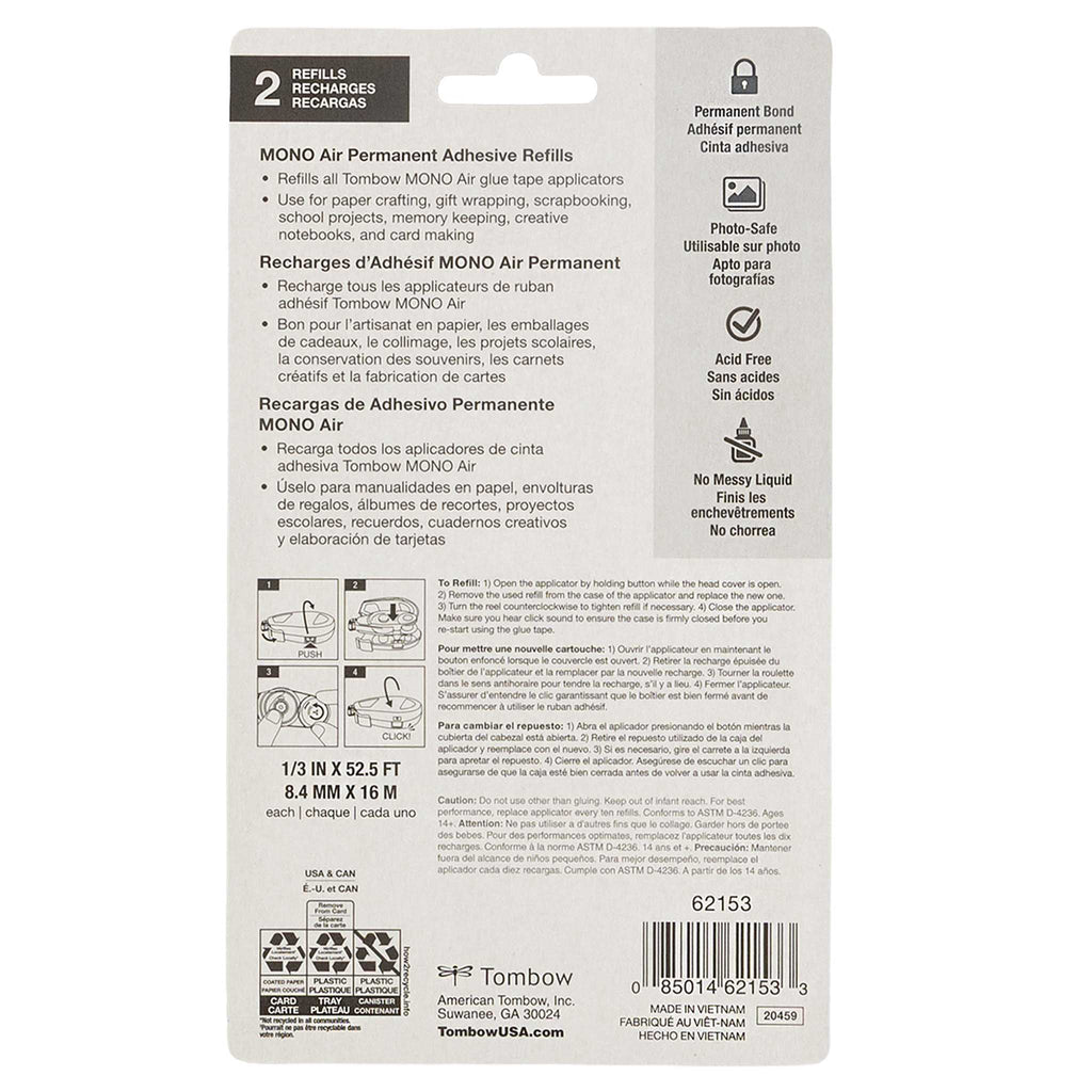 Refill 2-Pack, MONO Air Touch Adhesive