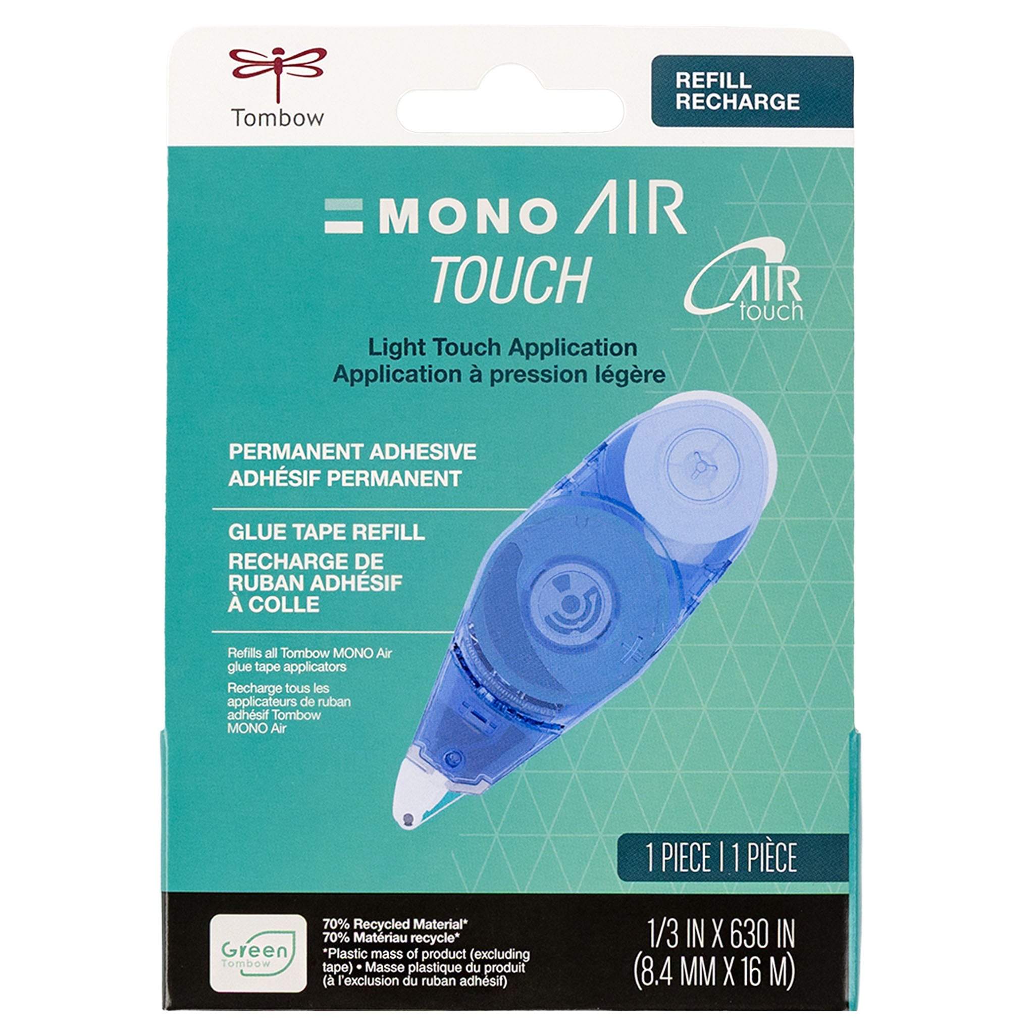 MONO Air Recycled Adhesive, Refill 1-Pack