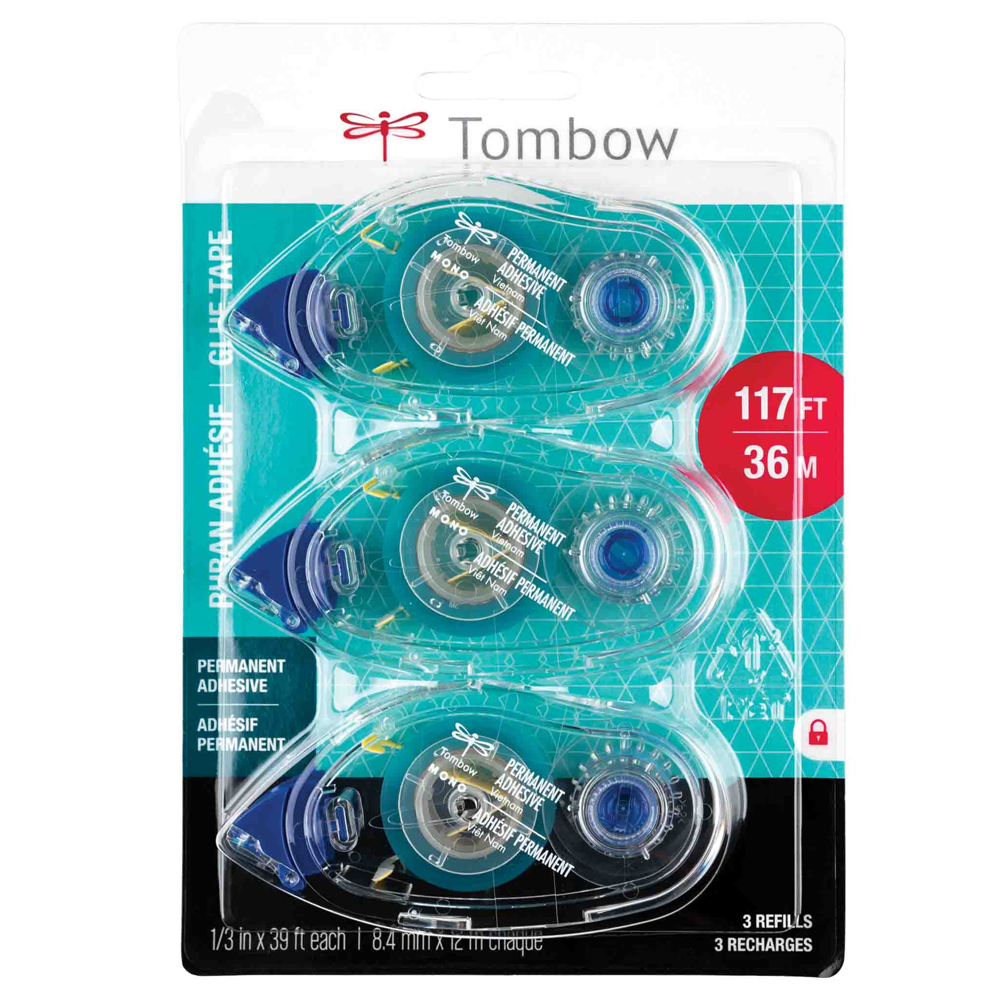 Refill, MONO Adhesive Permanent, 3 Pack