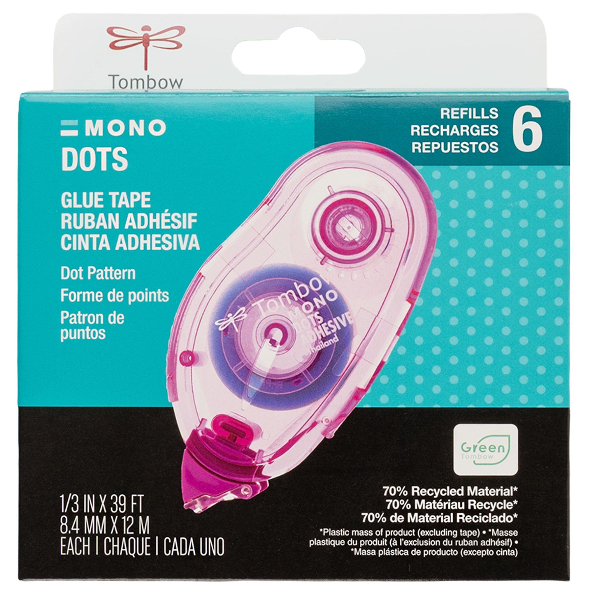 Refill, MONO Adhesive Dots, 6 Pack