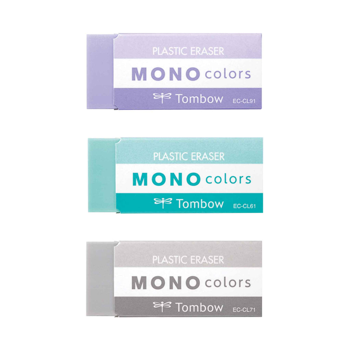 MONO Colors Eraser, 3pk