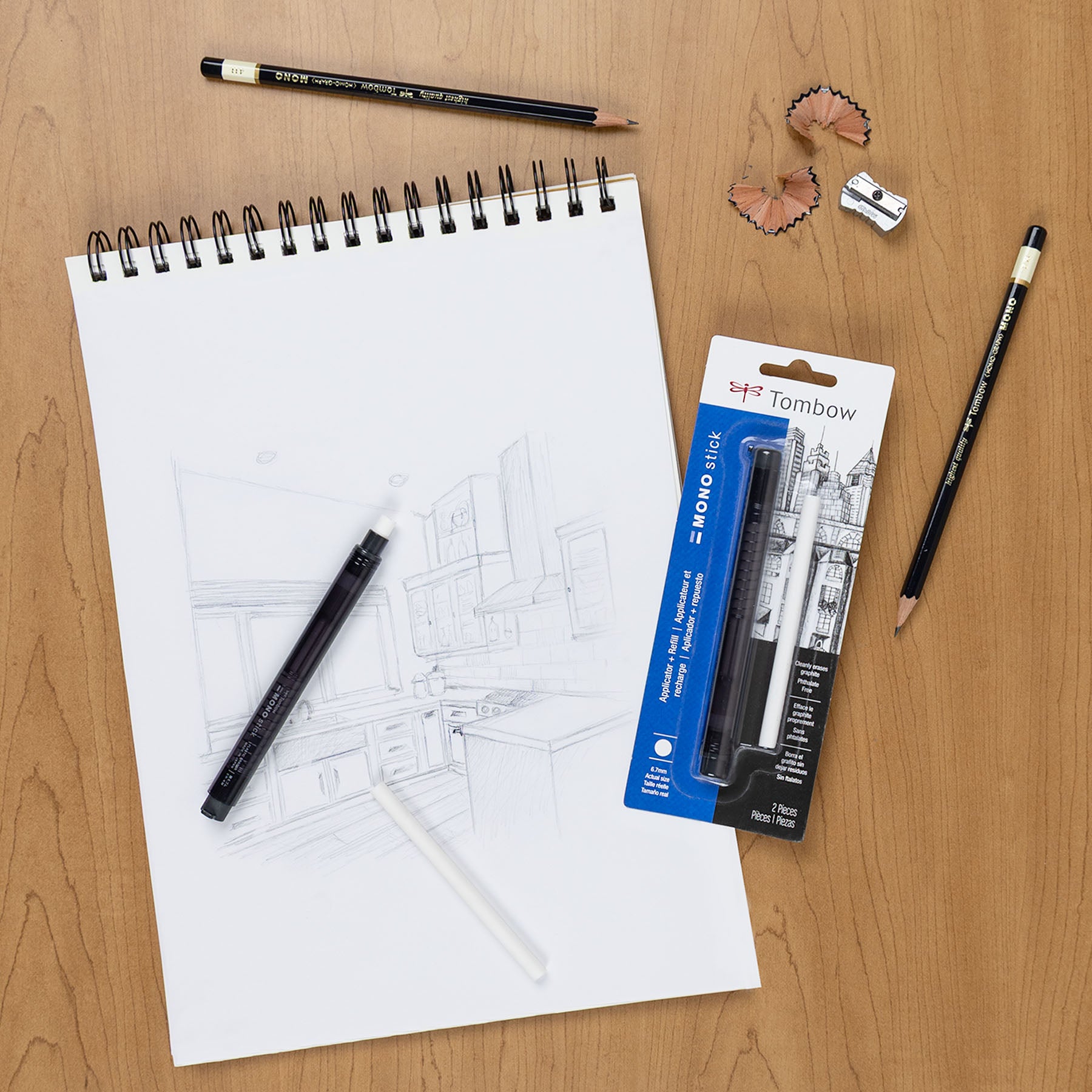 MONO Stick Eraser, Combo Pack