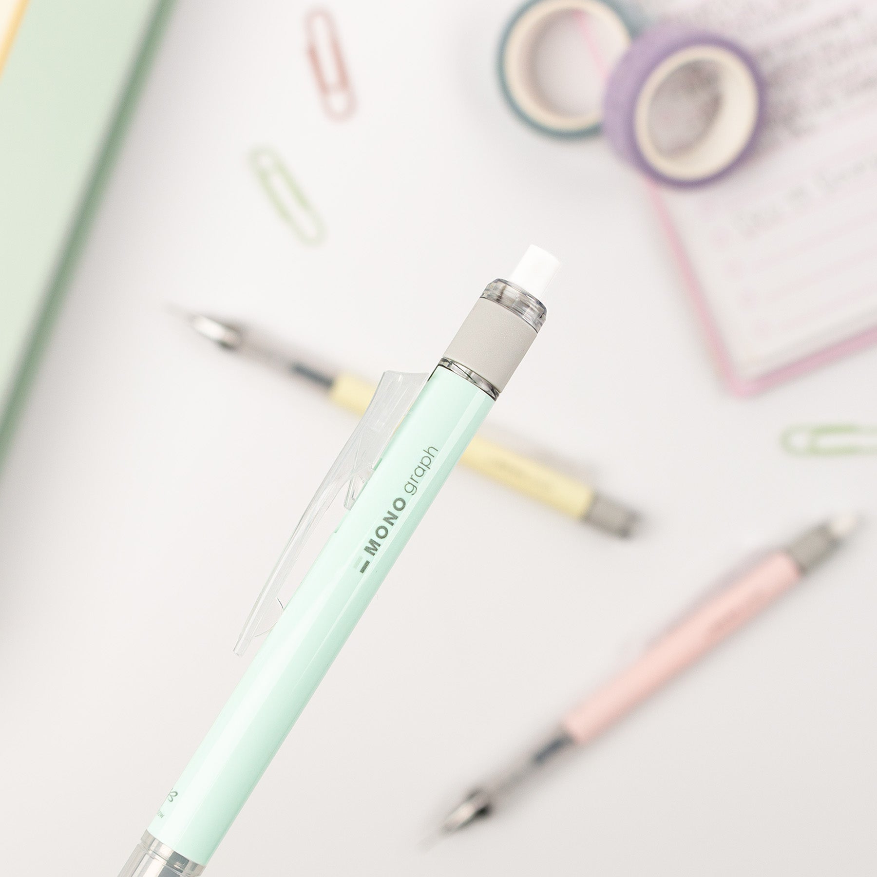 MONO Graph Mechanical Pencil, Pastel, Mint Green