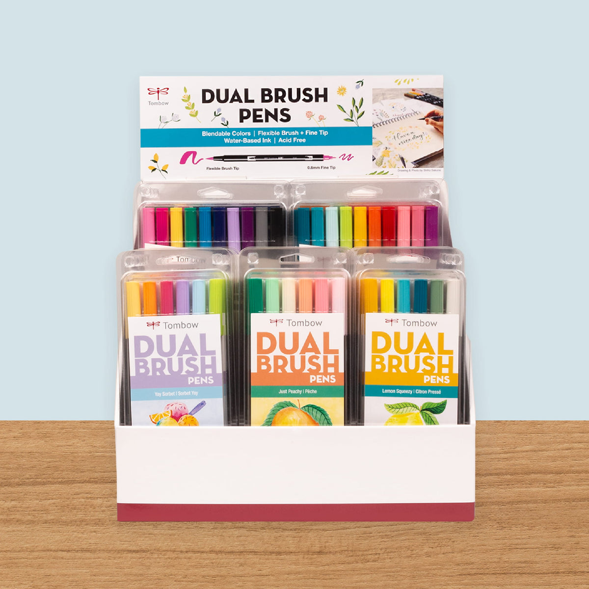 Dual Brush Pen Tabletop Display
