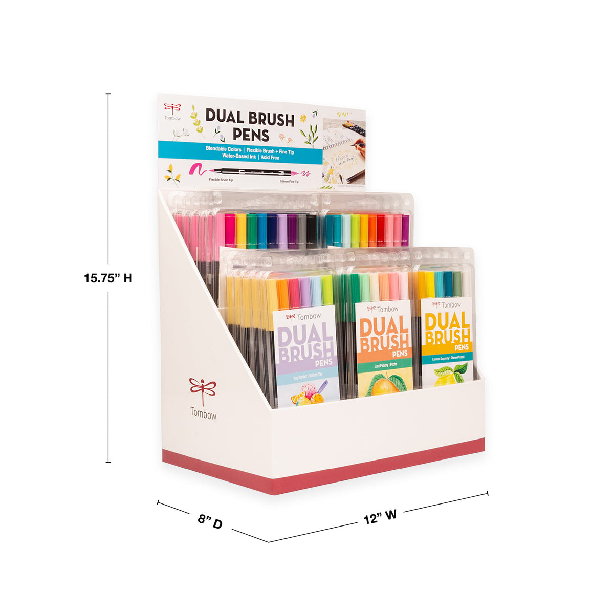 Dual Brush Pen Tabletop Display