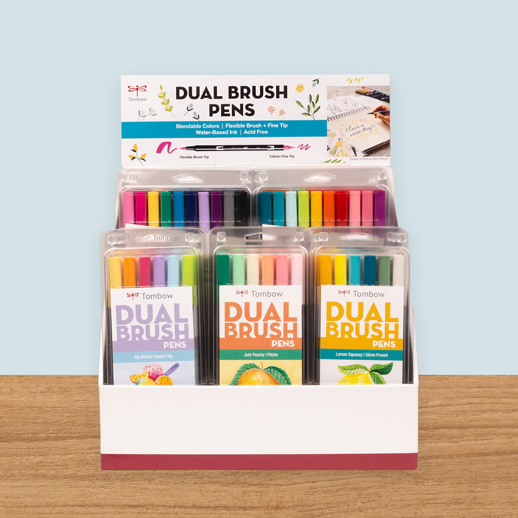 Dual Brush Pen Tabletop Display