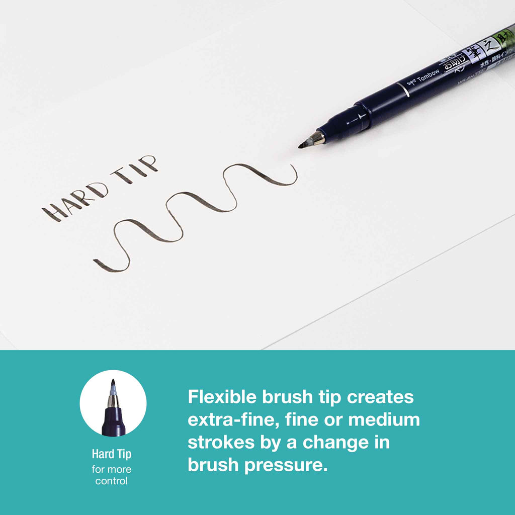 Fudenosuke Brush Pen, Hard Tip, Black