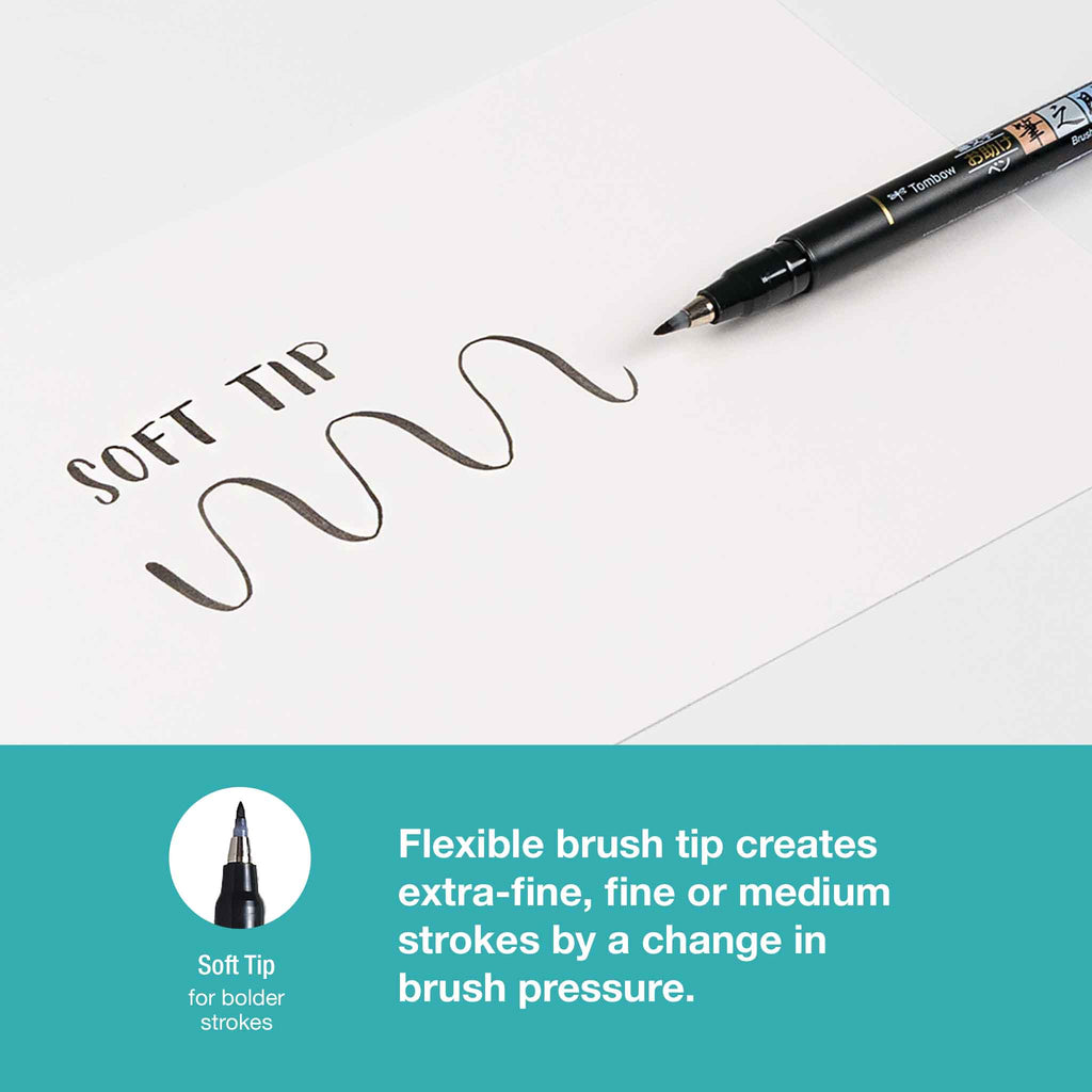 Fudenosuke Brush Pen, Soft Tip, Black