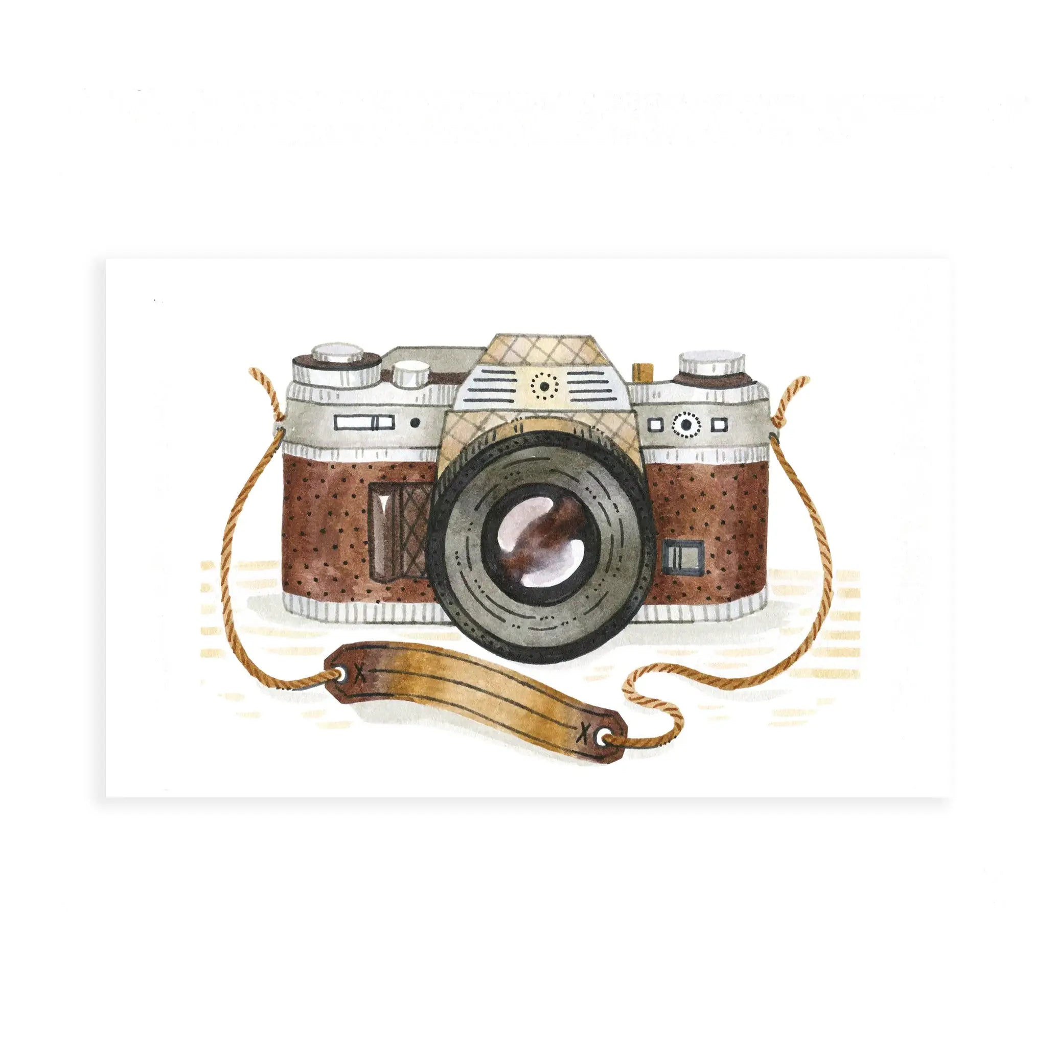 Vintage Camera Coloring Page