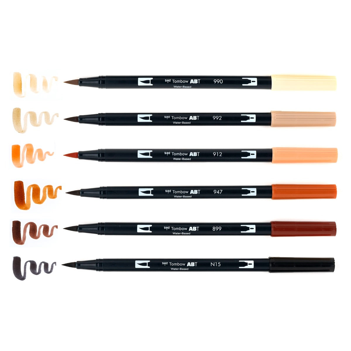 Dual Brush Pen Art Markers, Portrait, 6-Pack