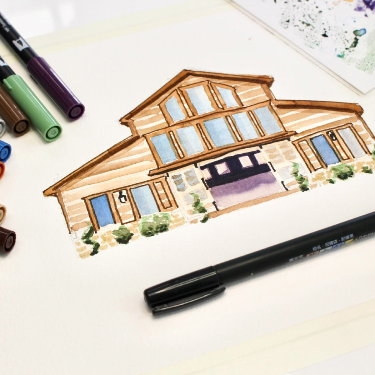 Dual Brush Pen, 40th Anniversary, Watercolor Workshop