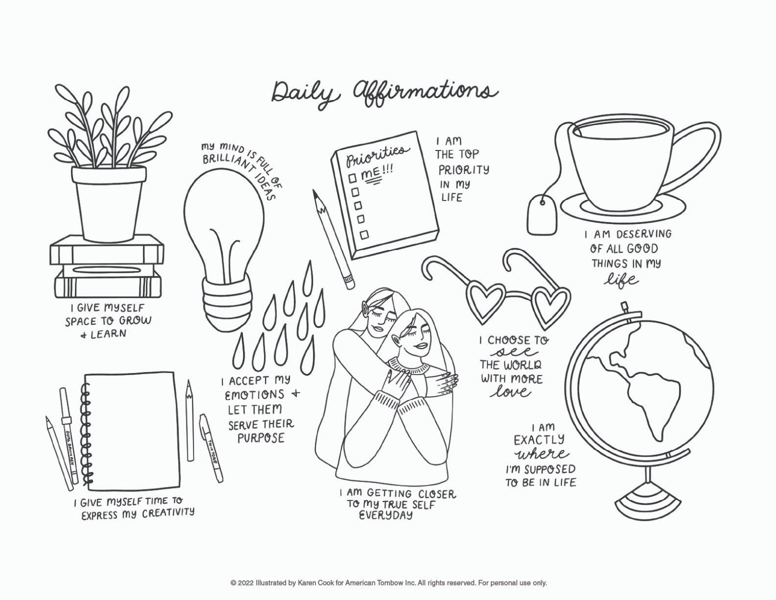 January 2022 Coloring Worksheet