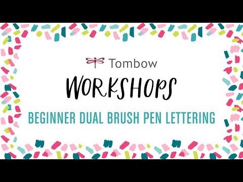 Beginner Dual Brush Pen Lettering Workshop