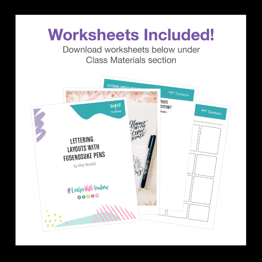 Picture showing the worksheets that are included.