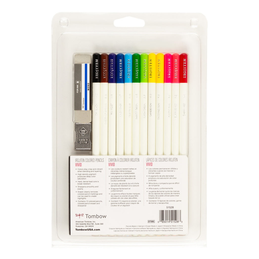 Irojiten Colored Pencil Set, Vivid