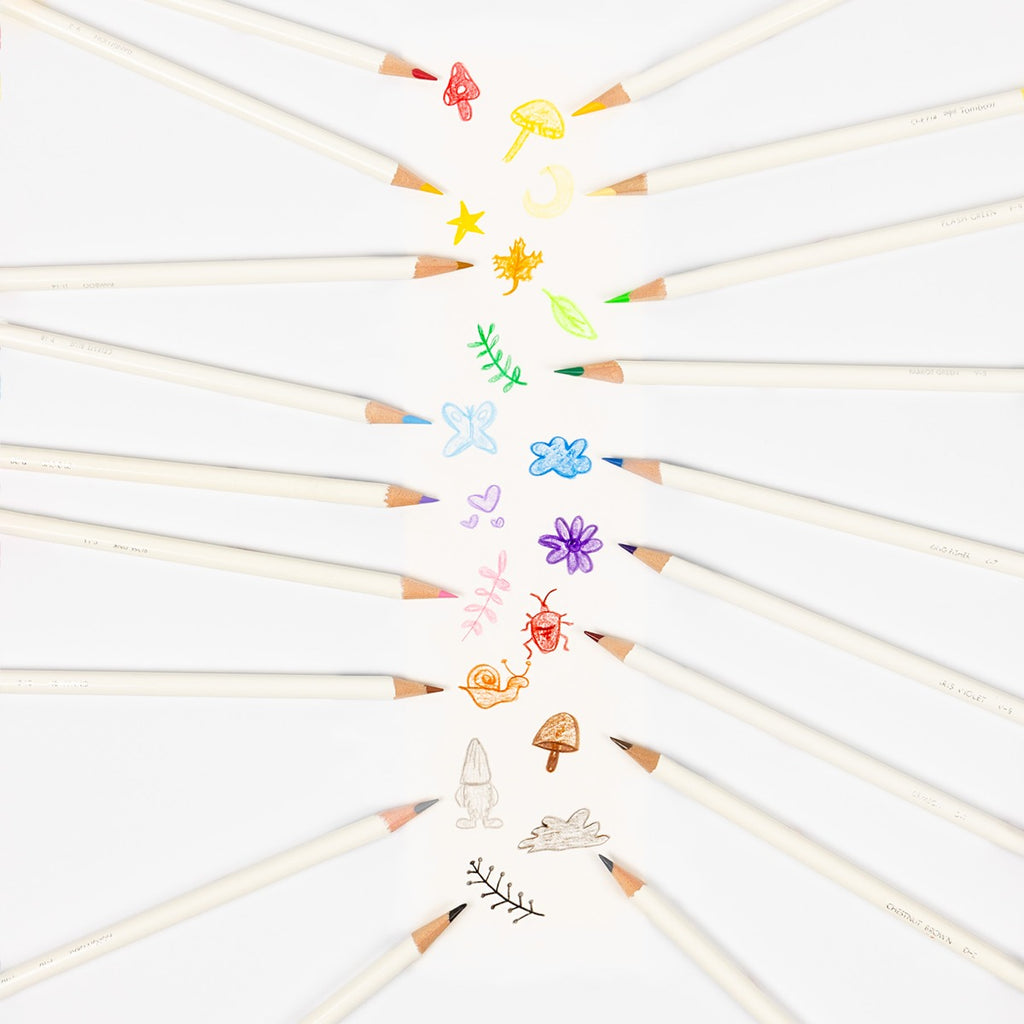 Irojiten Colored Pencils Desk Cup, Cottage