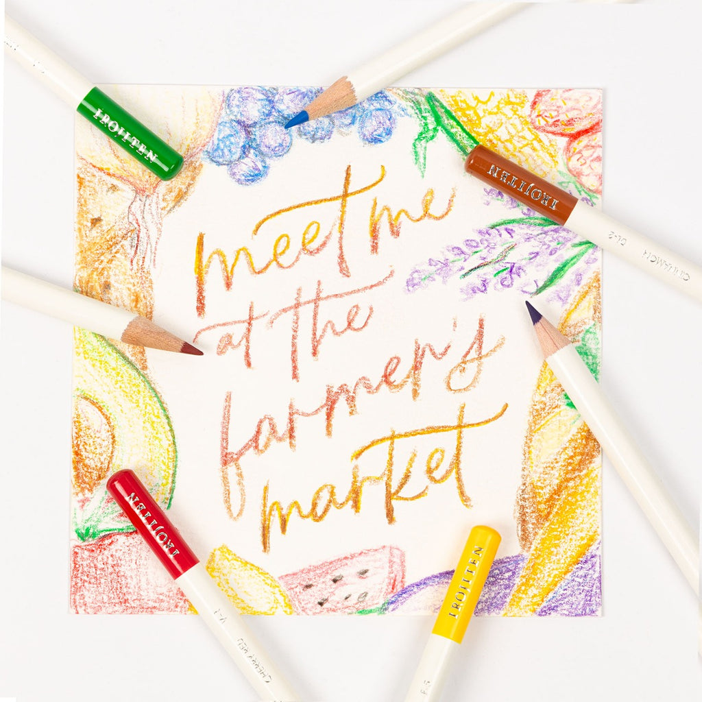 Irojiten Colored Pencils Desk Cup, Cottage