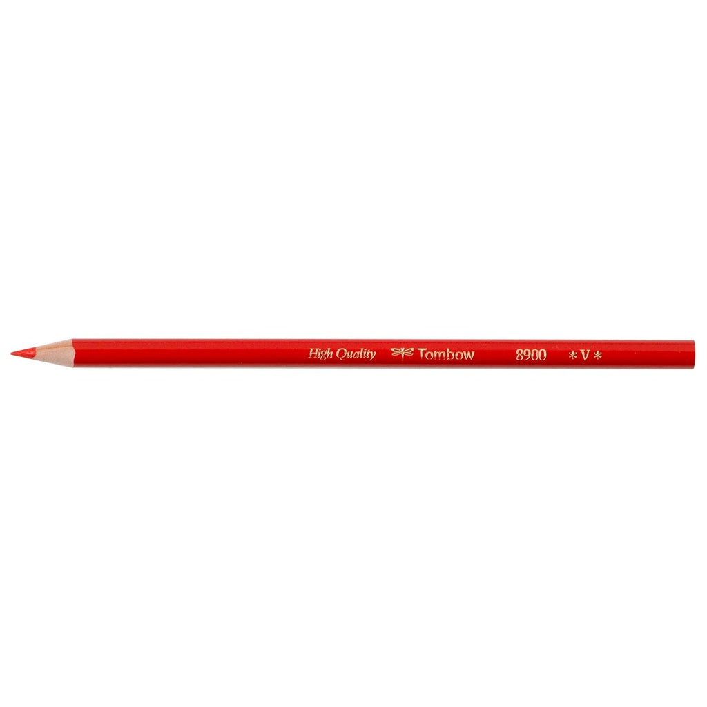 Tombow 8900-V Colored Pencil, Red Lead, Box of 12