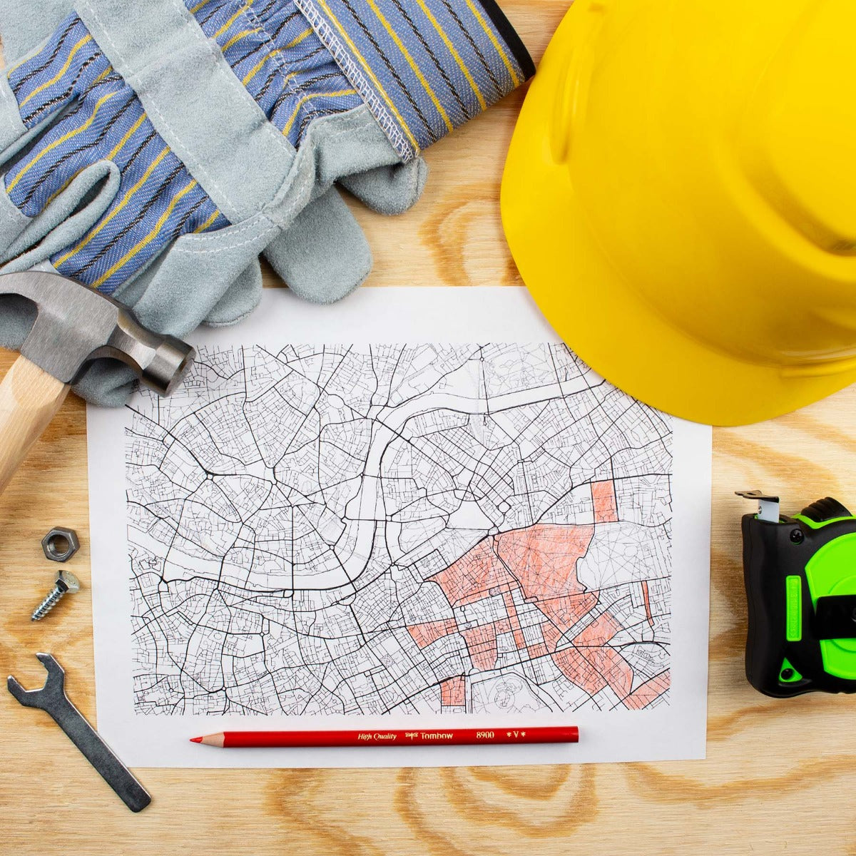 Tombow 8900-V Colored Pencil, Red Lead, Box of 12